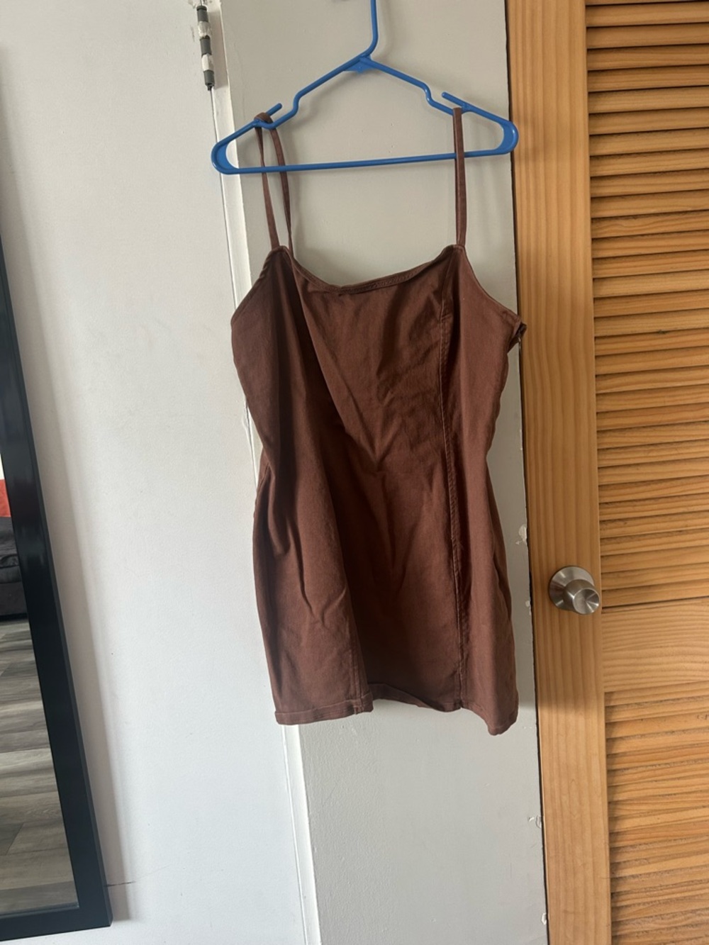 H&M Brown Denim Mini Dress